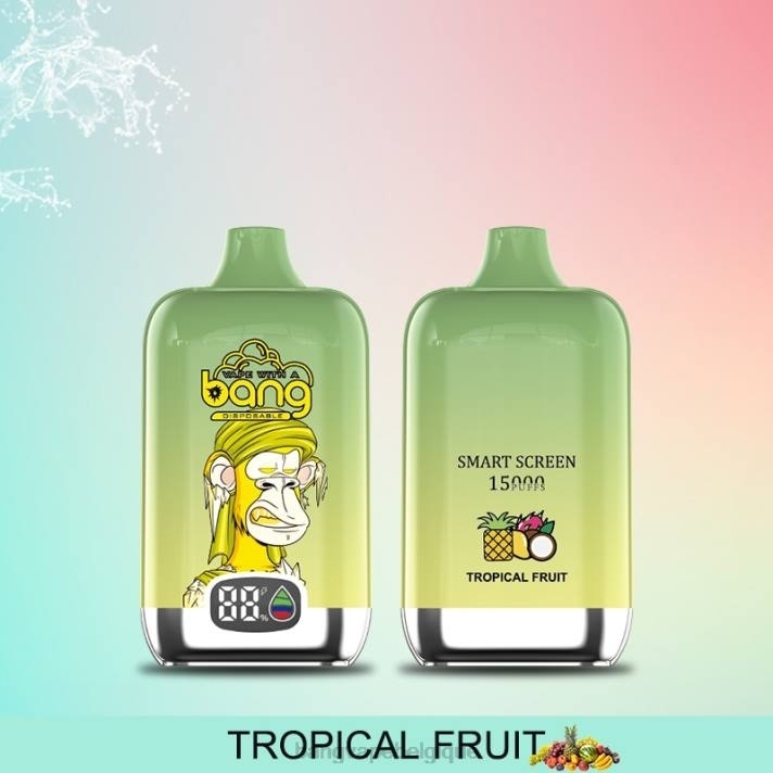 Bang Vape Digital Smart Screen 15000 bouffées 25ml - D4XL11 Vape Gang Belgique jetable