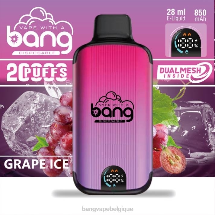 Bang Vape Digital Smart Screen 20000 bouffées - D4XL3 Bang Vape Bruxelles jetable