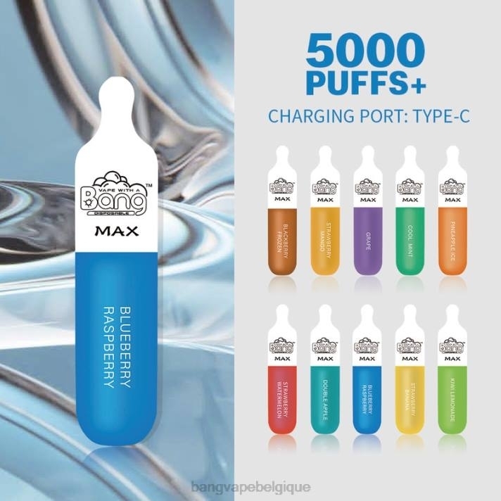 Bang Vape Max Barre de 5000 bouffées - D4XL10 Vape Gang Disposables jetable