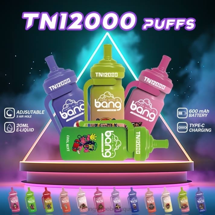 Bang Vape TN12000 pod avec bobine de maille - D4XL5 Gang Vape Price jetable