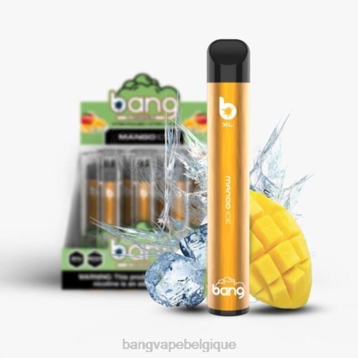 Bang Vape XL jetable - D4XL31 Vape Gang Belgique glace à la mangue