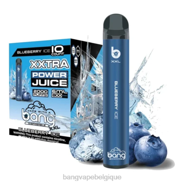 Bang Vape XXL 2000 bouffées - D4XL14 Vape Gang Shop glace aux myrtilles