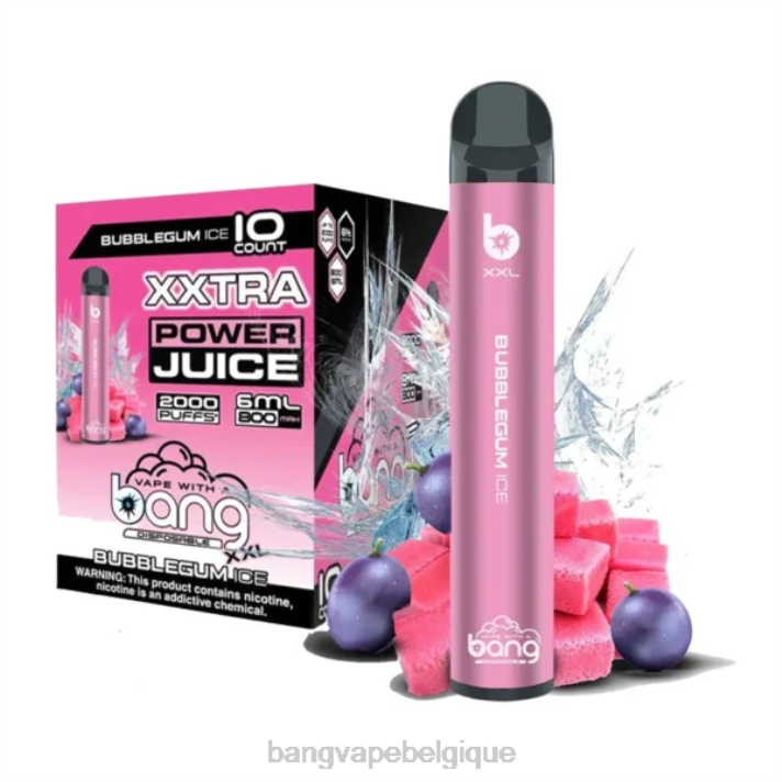 Bang Vape XXL 2000 bouffées - D4XL15 Gang Vape Price glace au chewing-gum