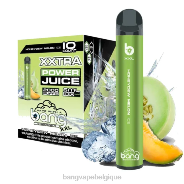 Bang Vape XXL 2000 bouffées - D4XL18 Bang Disposable Vape Review glace au melon miel