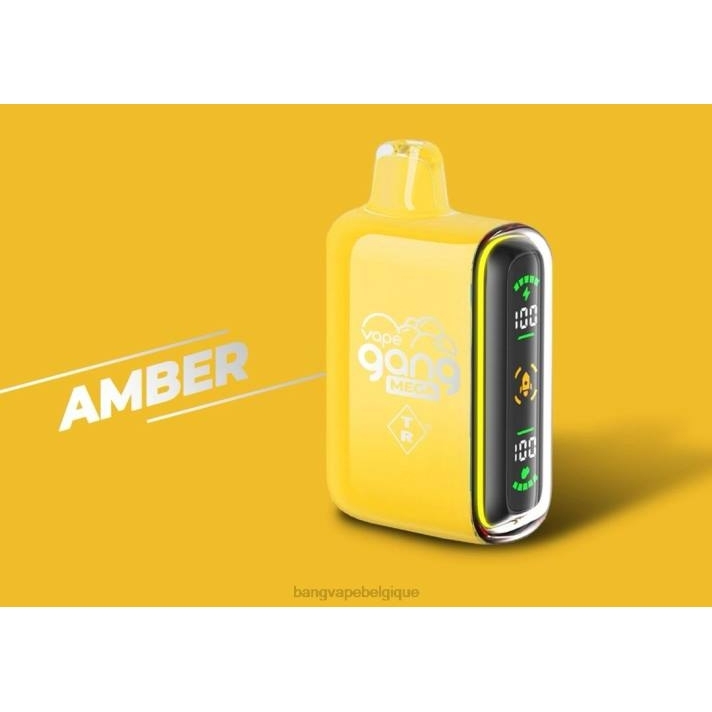 Vape Gang MEGA Vape jetable 20 000 bouffées (boîte de 5) - D4XL50 Vape Gang Disposables ambre